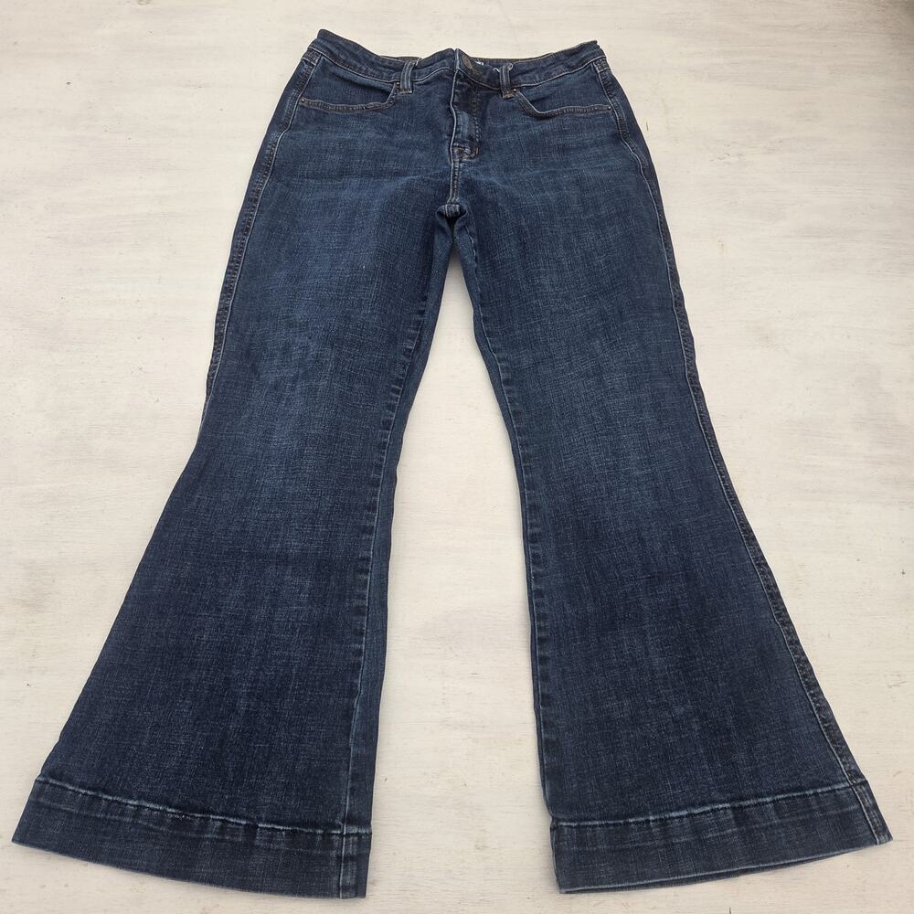 Rock & Roll High Rise Trouser Jeans Womens 30x30 Flare Leg Pockets Stretch